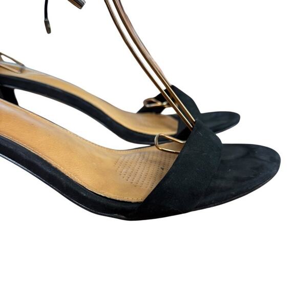 Corso Como Ankle Strap Chunky Block Heels Open Toe Leather Shoes Womens sz 11 - Picture 13 of 16